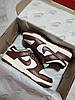 Жіночі кросівки Nike SB Dunk Low White Cacao Wow Найк сб данк лов коричневі шкіряні кросівки демісезон, фото 11