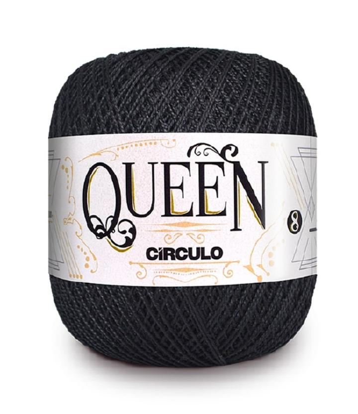 Пряжа бавовняна Circulo QUEEN (Циркуло Квін), Чорний No8990, нитки для в'язання