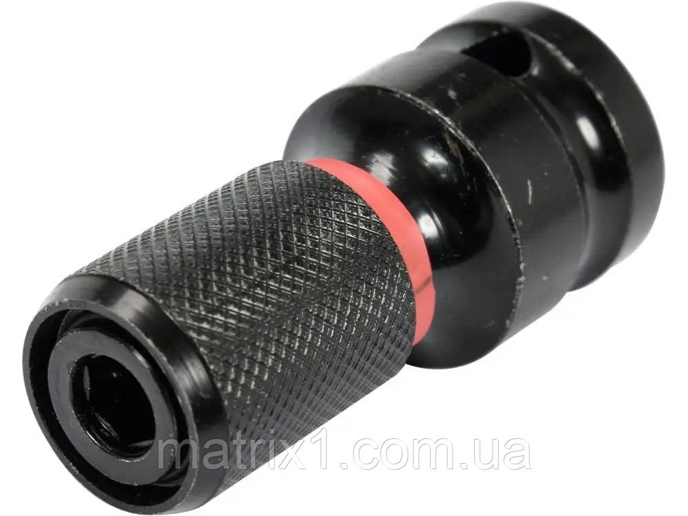 Перехідник ударний з квадрата 1/2» x HEX- 1/4" YATO, L = 50 мм