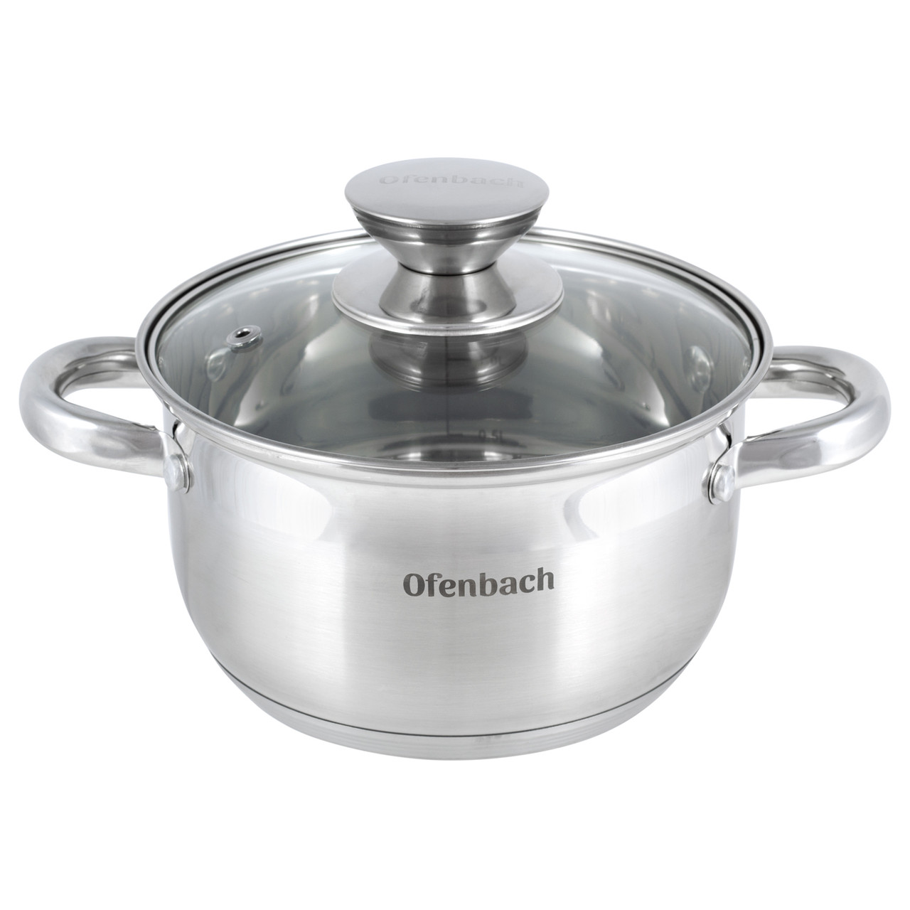 Каструля з кришкою Ofenbach KM-100511 з нержавіючої сталі 1.7л