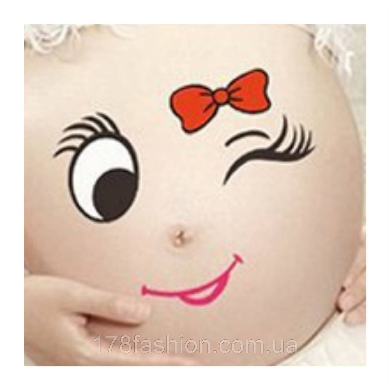 Наклейка на вагітний животик для фотосесії №20, фото 1