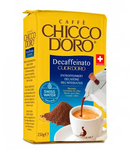 Кава Chicco Doro Dek Macinato Мелена 250г, фото 1