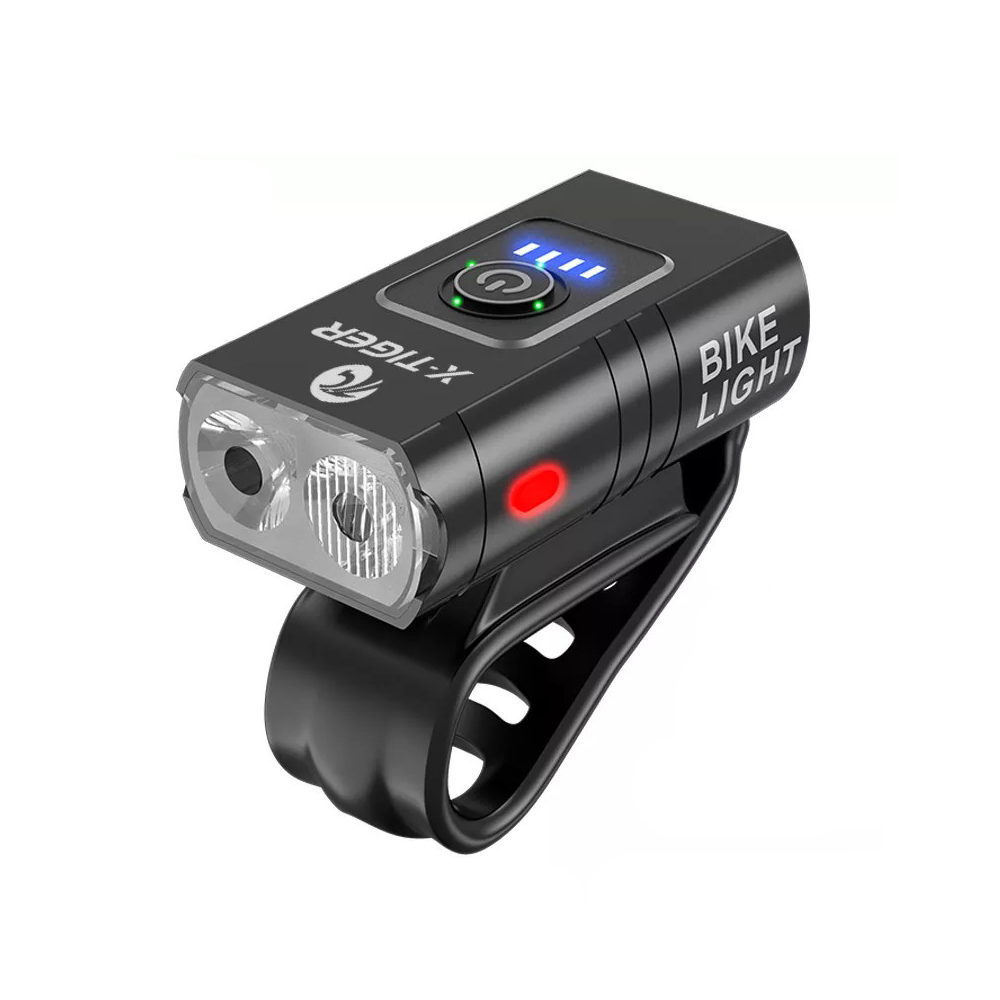 Велосипедна фара X-Tiger QD-0201 з повербанком на 1200 mAh | водонепроникна | 1200 Люменів
