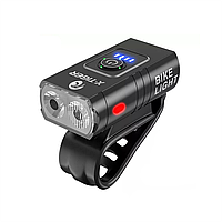 Велосипедна фара X-Tiger QD-0201 з повербанком на 1200 mAh | водонепроникна | 1200 Люменів