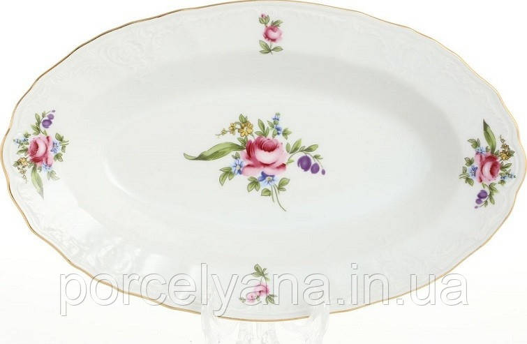 Блюдо овальне 24 см Bernadotte Мейсенський букет 5309011, фото 1