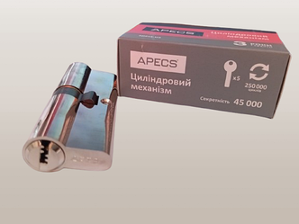 Циліндр дверний Apecs EM 60мм (30*30) ключ\ключ