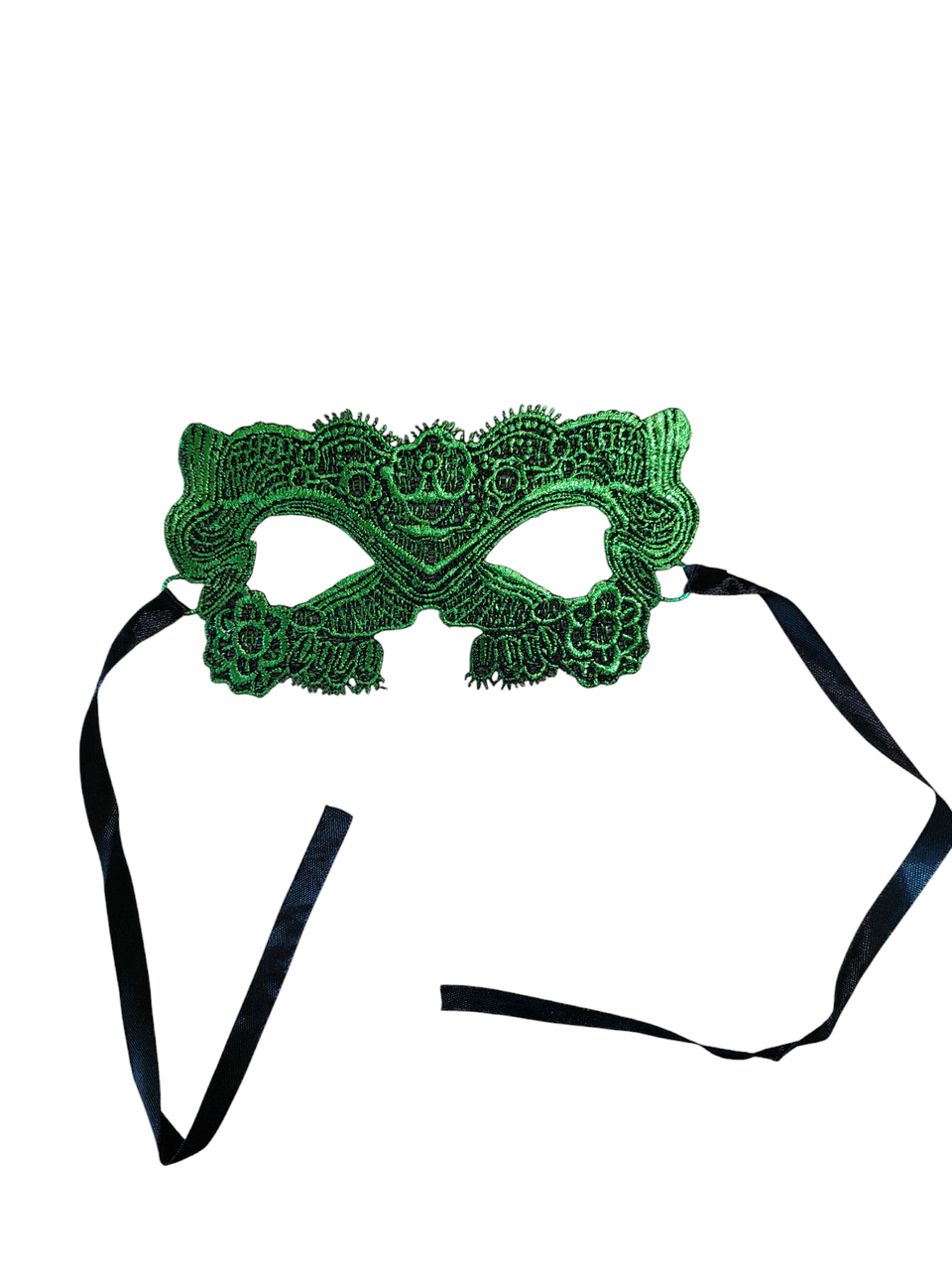 Маска венеціанська Кажан one size зелений, фото 1