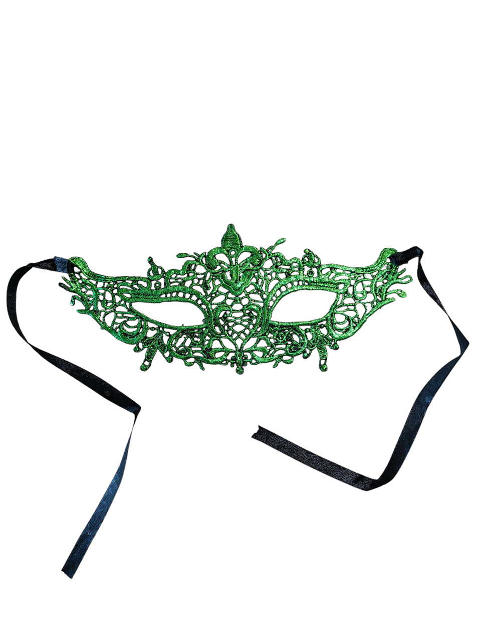 Бал маскарад маска one size зелений, фото 1
