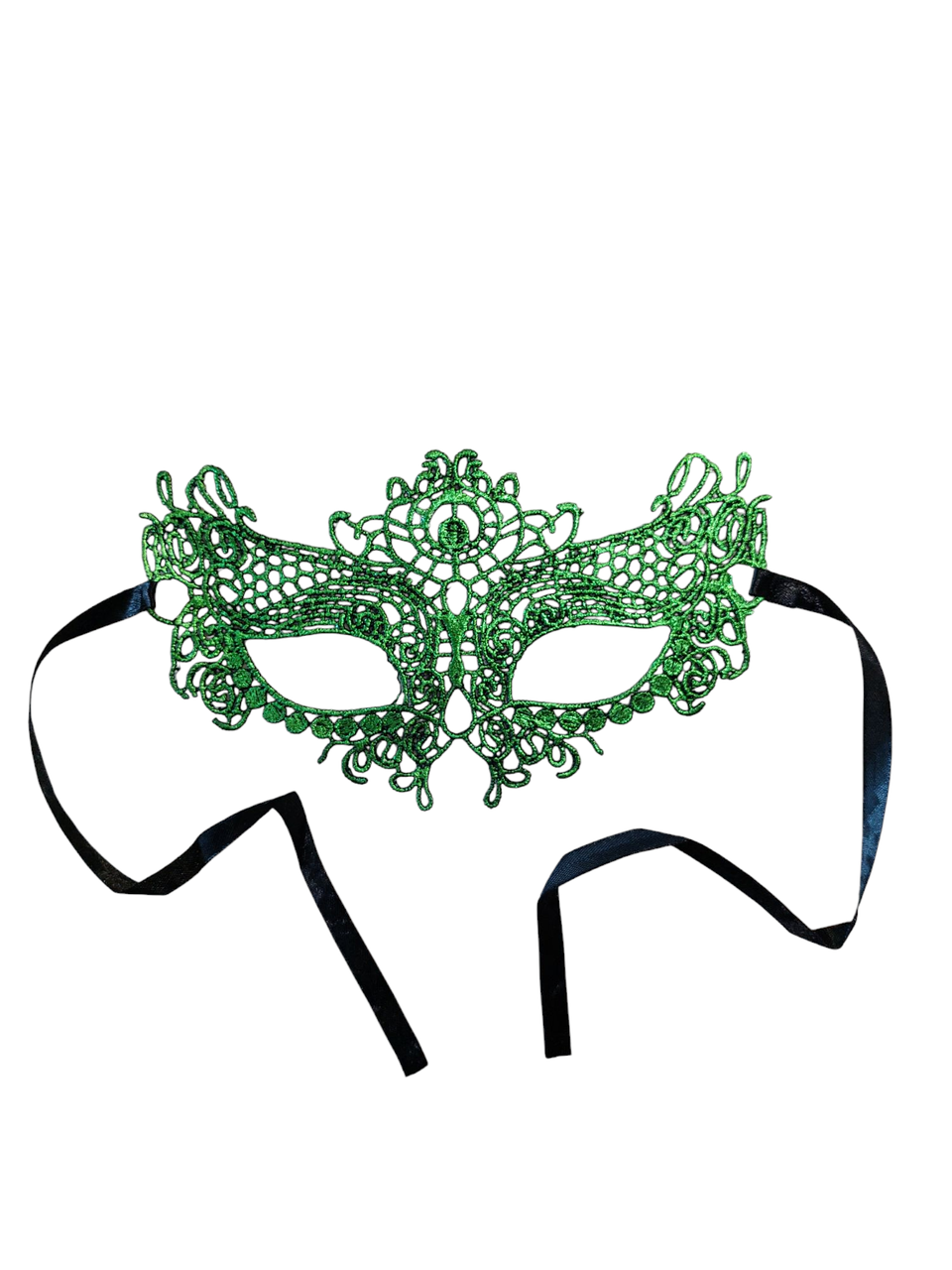 Маска мереживна на очі one size зелений, фото 1