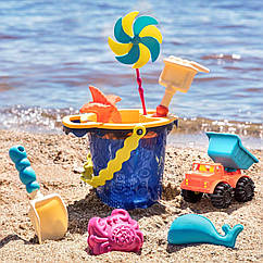 Набір для гри з піском та водою - Відерце Море Battat Sands Ahoy – Beach Playset - Medium Bucket Set