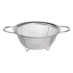 Друшляк з двома ручками 25 см дрібнокомірчаста сітка з нержавіючої сталі HP-19-2-25CM