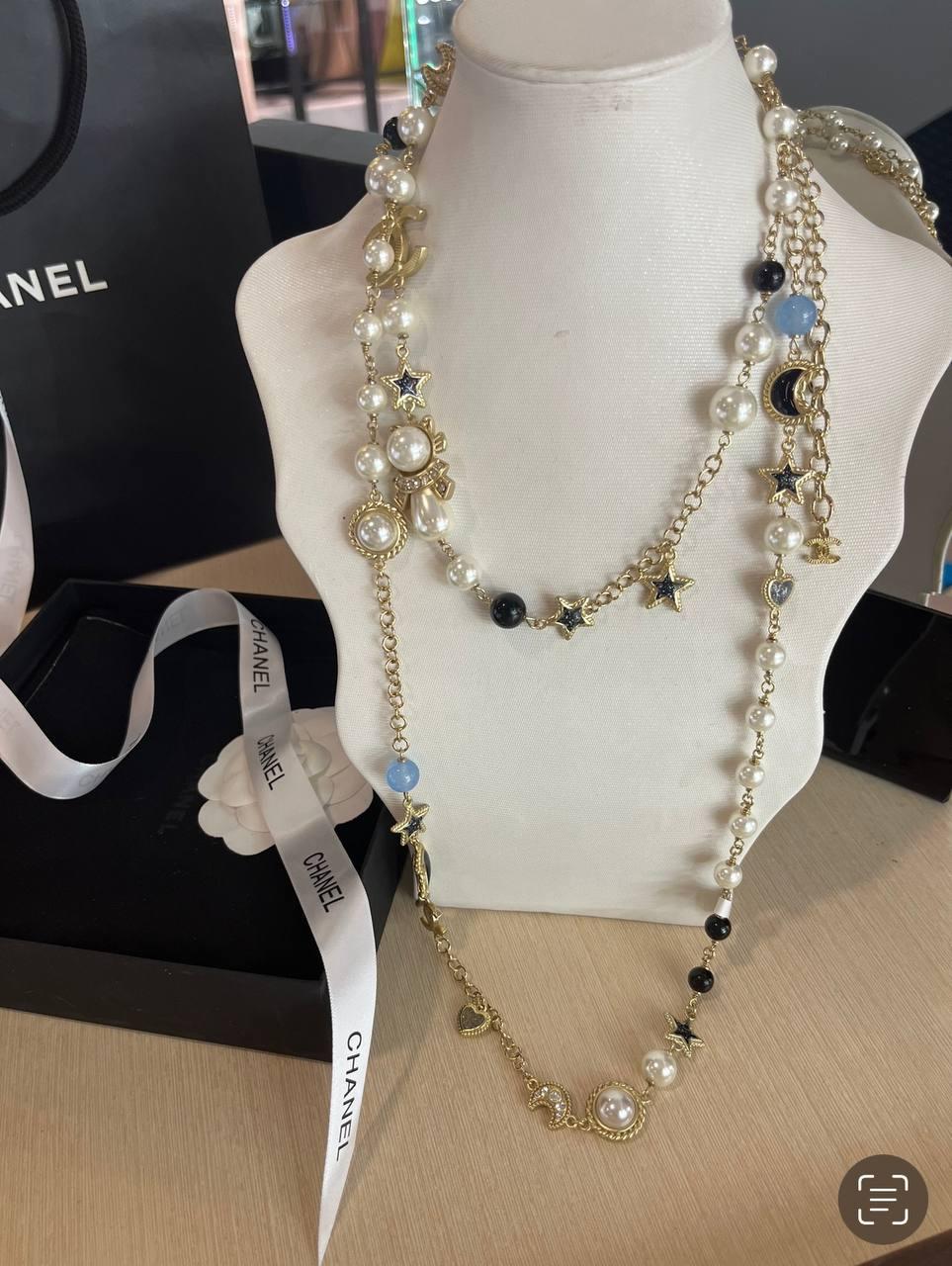 Довгі намисто Шанель / Chanel кольє з різними кулонами