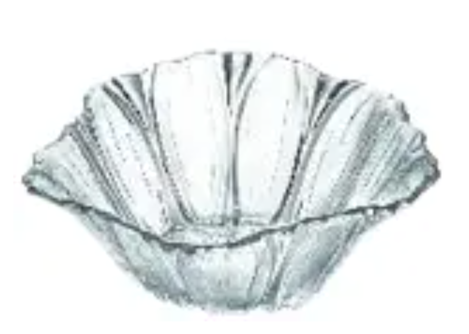Скляний салатник Helios Фантазія фігурна 190 мм (P12-В)