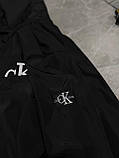 Чоловіча куртка вітровка CALVIN KLEIN M2321 чорна, фото 4