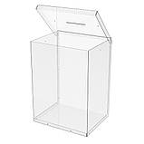 Ящик EKOSTAR без замка для пожертв та збору грошей 250x200x340. Об'єм 17 літрів, фото 3