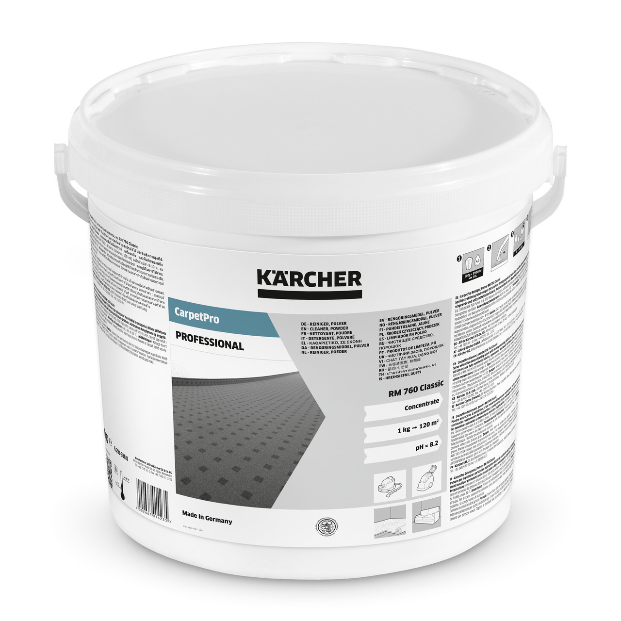 Порошковий засіб для чищення 10кг CarpetPro RM 760 Classic Karcher 6.291-388.0, фото 1