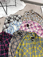 Женская рубашка с фланели в клетку vRTX