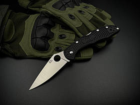 Форк складного ножа «Spyderco delica 4» (чорний), з клинком від kaif knife.