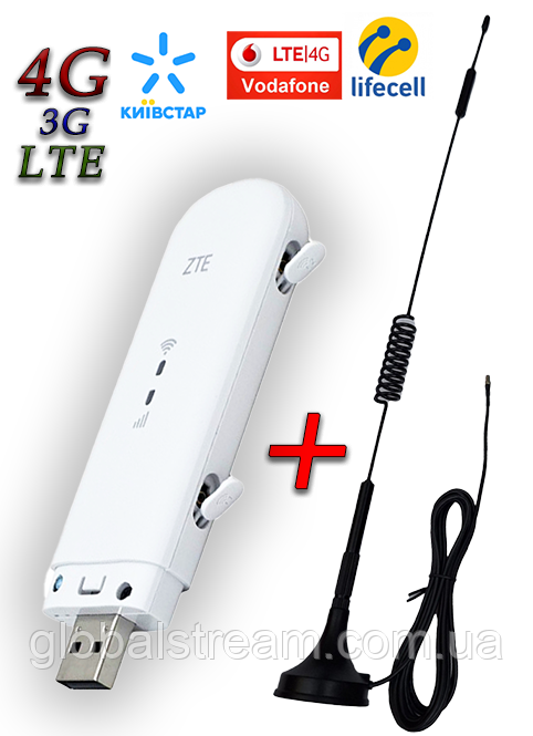 Мобільний модем 4G WiFi Роутер ZTE MF79u + антена 4G 7db магніт (укр + ручка меню)