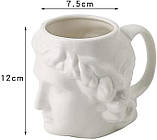 Чашка у формі обличчя, давня греція, керамічна Olens 400 мл, фото 2