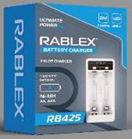 Зарядний пристрій Rablex RB413 1x18650 та ін./ від USB