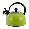 Чайник із нержавіючої сталі зелений 2.5л зі свистком Kamille KM-0679A, фото 6