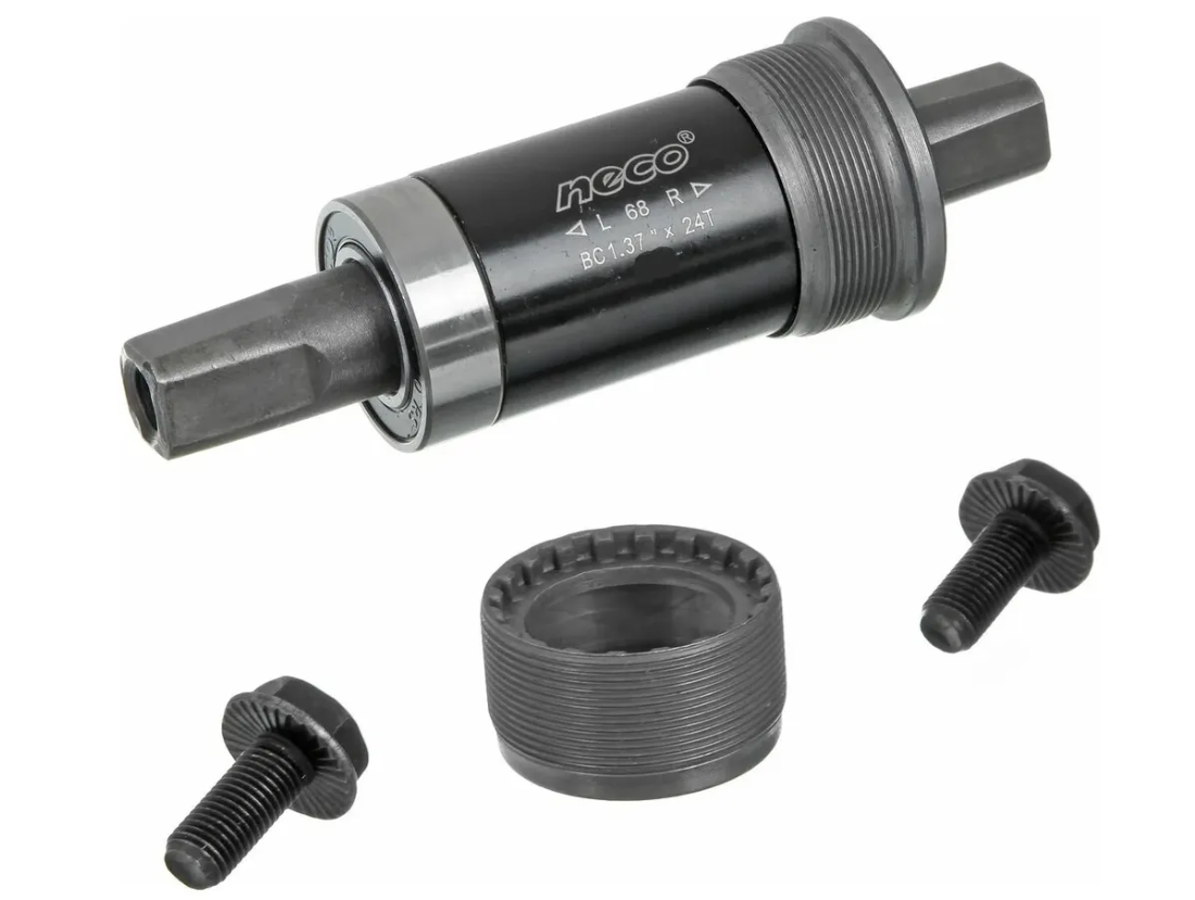 Каретка картридж NECO B910 113.5x68мм BSA під квадрат промпідшипники, фото 1