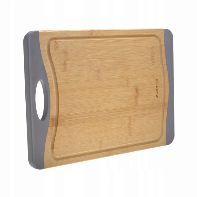 Дошка обробна із силіконовими вставками 39х28х1,3 см Kamille KM-10071, фото 1
