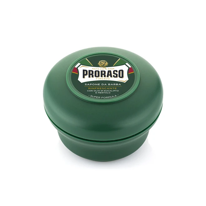 PRORASO Rinfrescante тонізуюче мило для гоління з ментолом та евкаліптом 150 мл 02742
