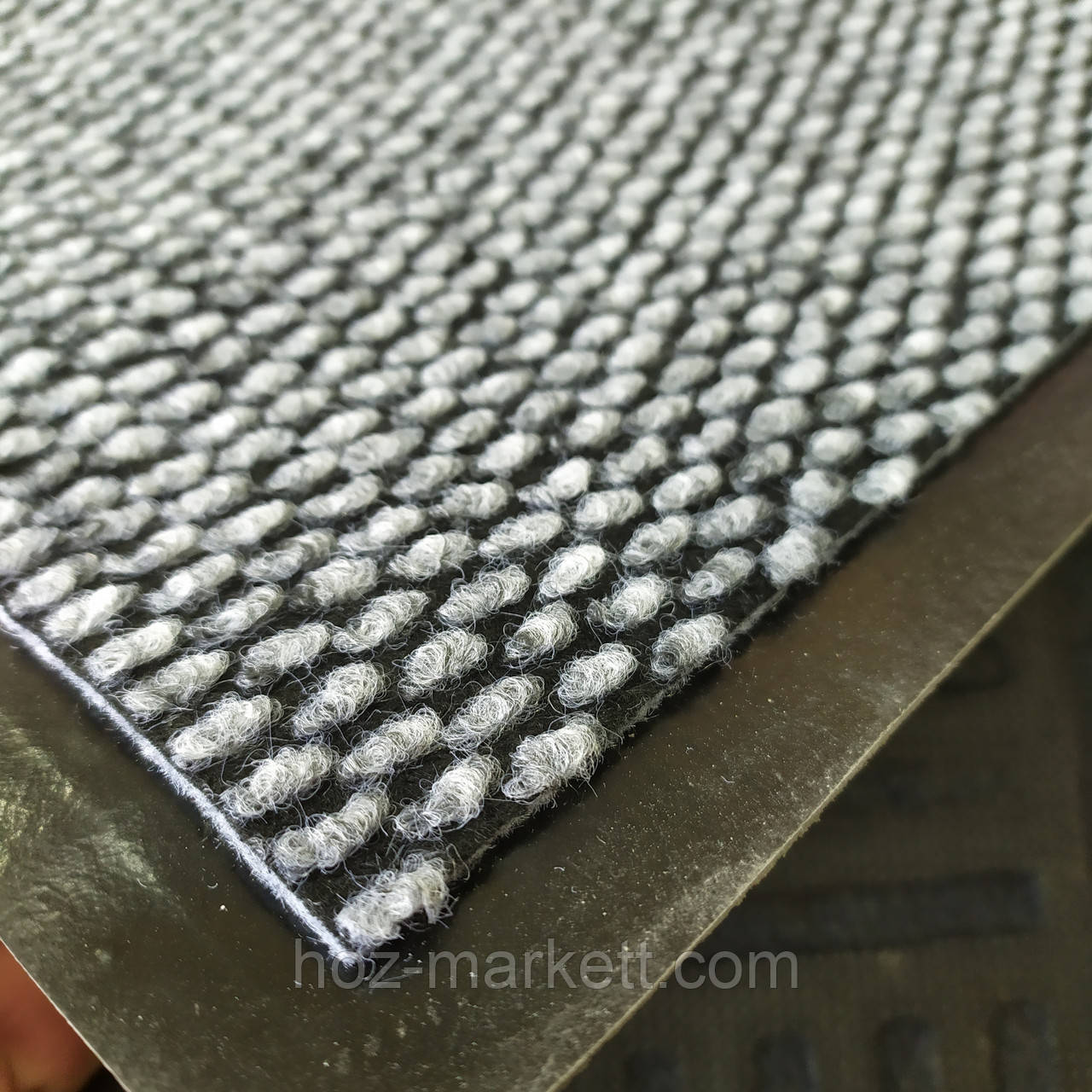 Килимок 120 х 80 см вологопоглинаючий з ворсом сірий, фото 1