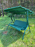 Садова гойдалка Сад, Зручні садові гойдалки для дачі навантаження 210 кг, Садові гойдалки для дорослих, фото 6