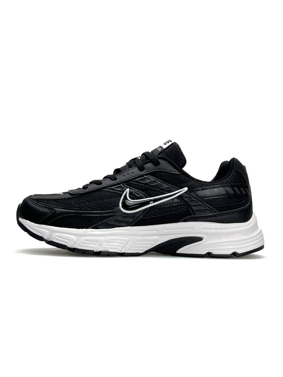 Чоловічі шкіряні текстиль кросівки Nike Initiator M Black Whit, кеди Найк чорні. Чоловіче взуття весна осінь 41