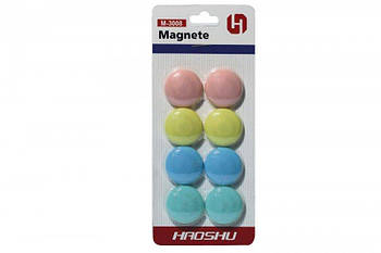 Магніти пастельного кольору, d=3см, 8шт 13170(3008) G-Rich