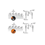 CMT 281.766.52H Пила по HPL та ламінату, HM D=165 K=1,8/1,2 F=20 Z=52 TCG NEG, фото 3