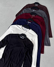 Жіночий лонгслів тканина трикотаж розміри s,m,l,xl, 2xl мікс кольорів у пачці від 5 шт.