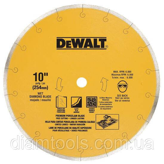 Диск алмазний по бетону DeWALT 250x25.4x1.6 мм (DT3734)