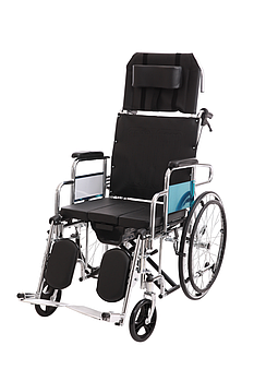 Інвалідний візок з туалетом сталевий MED1-KY608GC-51