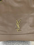 Сумка жіноча Yves Saint Laurent Jamie in Leather бежевий шопер Ів Сен Лоран, фото 5