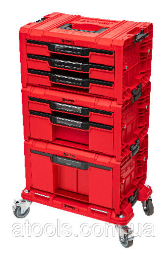 Набір ящиків QBRICK SYSTEM PRO RED Drawer Workshop SET 6 525x345x885