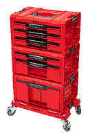 Набір ящиків QBRICK SYSTEM PRO RED Drawer Workshop SET 6 525x345x885