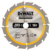 Пильний диск по дереву DeWALT CONSTRUCTION 165х20x16z (DT1948)