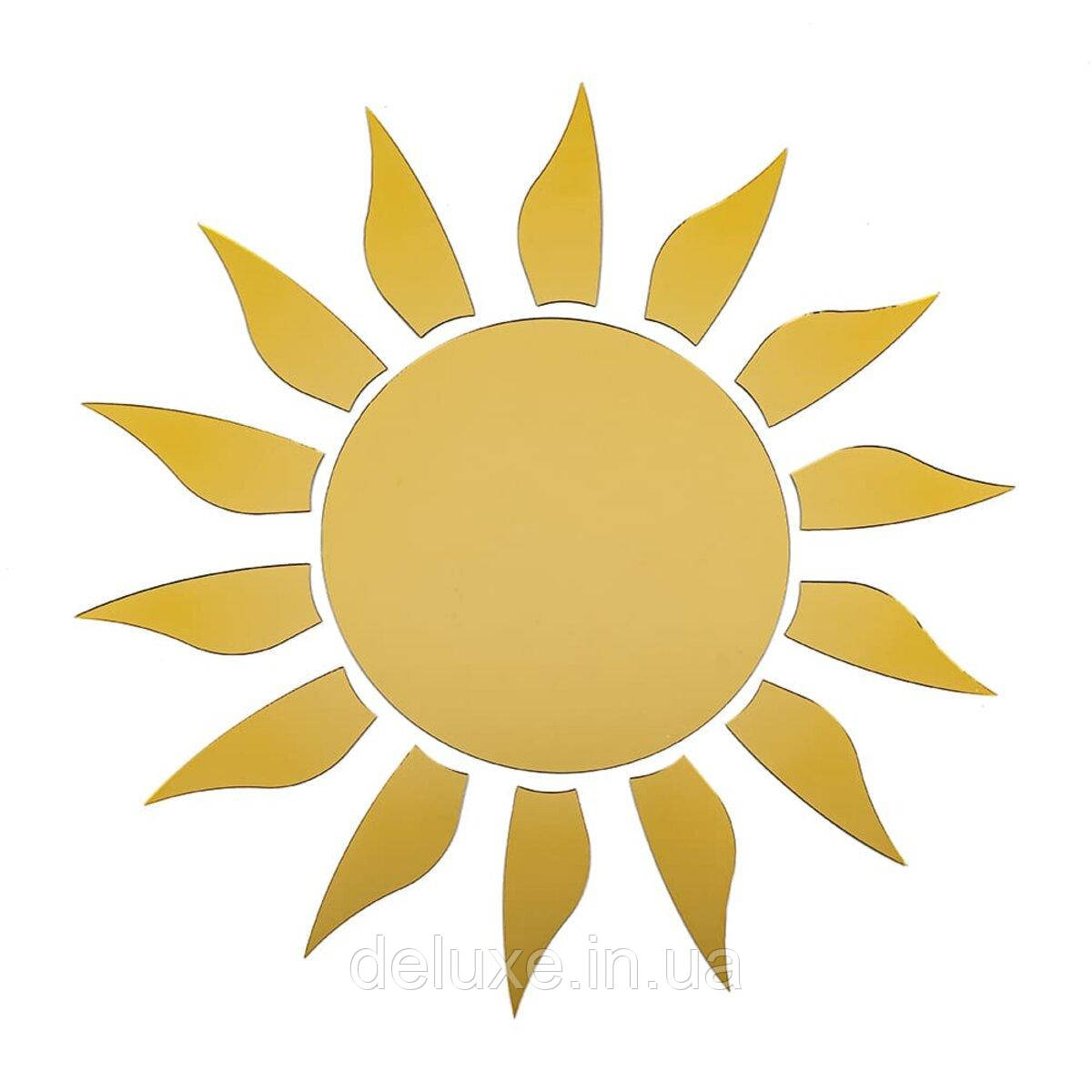 Дзеркальний декор акриловий самоклеючий золото,15шт (D) SW-00002502, фото 1