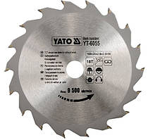 Пильний диск по дереву YATO 160x20x18z K2.8/2.0 (YT-6055)