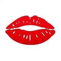 Дзеркальний декор акриловий самоклеючий Губи червоні, 2шт (D) SW-00002500