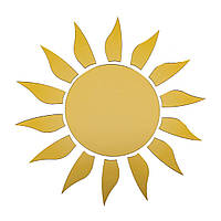 Дзеркальний декор акриловий самоклеючий золото,15шт (D) SW-00002502