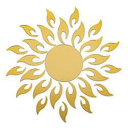 Дзеркальний декор акриловий самоклеючий золото, 27шт (D) SW-00002503