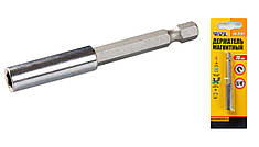 Тримач магнітний для насадок MASTERTOOL 1/4" 75 мм 40-0181