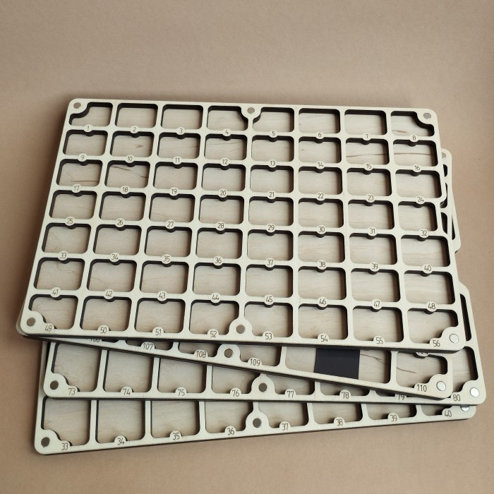 Прямокутні проміжні яруси для органайзерів (060450) Без кришки! З нумерацією, фото 1