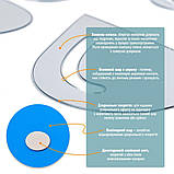 Дзеркальний декор акриловий самоклеючий Краплі срібло,20шт (D) SW-00002492, фото 3