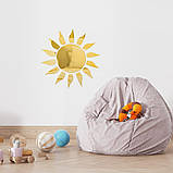 Дзеркальний декор акриловий самоклеючий золото,15шт (D) SW-00002502, фото 4